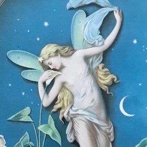 NIGHT by Maud Humphrey circa 1900 color art print, professionally framed